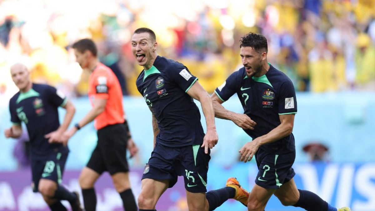 Mitchell Duke celebrando su gol / Cordon Press