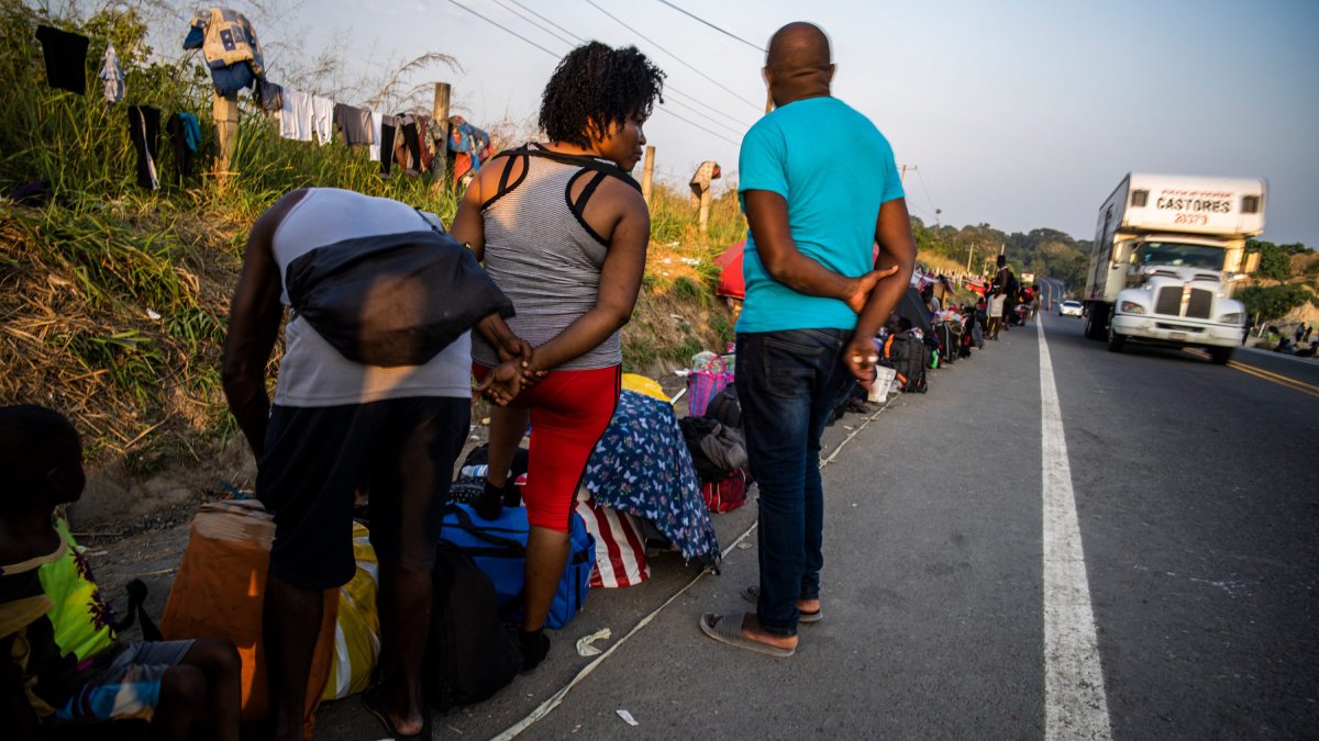 Inmigrantes haitianos en Tapachula (Cordon-Press. Imagen de archivo).