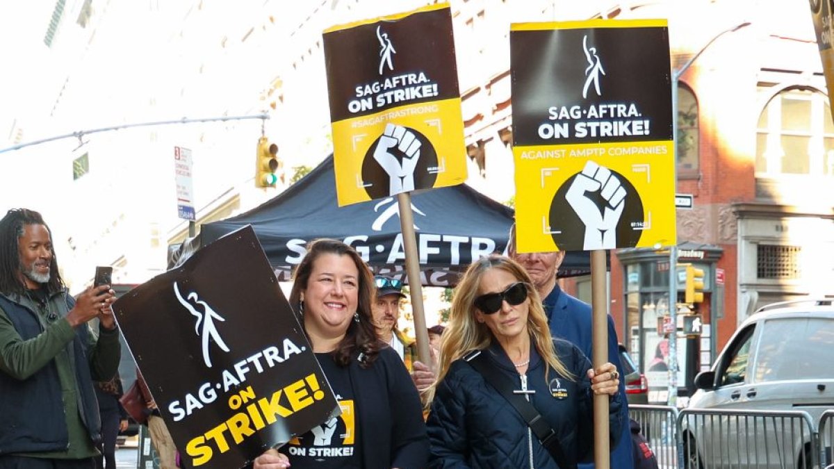 Piquete de la huelga de actores en Nueva York en octubre  | Cordon Press