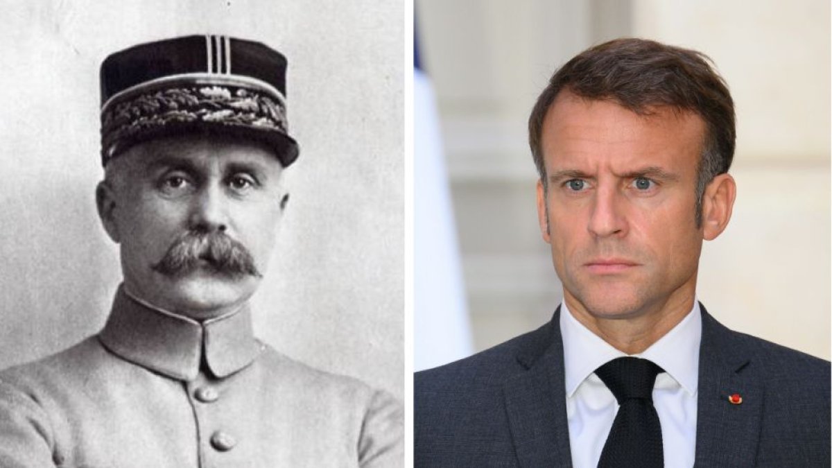 Marshal Philippe Pétain (left) and French President Emmanuel Macron (right) | (Cordon Press / Henri Manuel Wikimedia Commons).