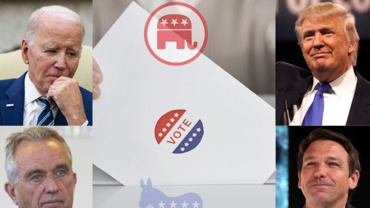 Candidatos demócratas y republicanos en la carrera por la Casa Blanca (Wikimedia Commons).