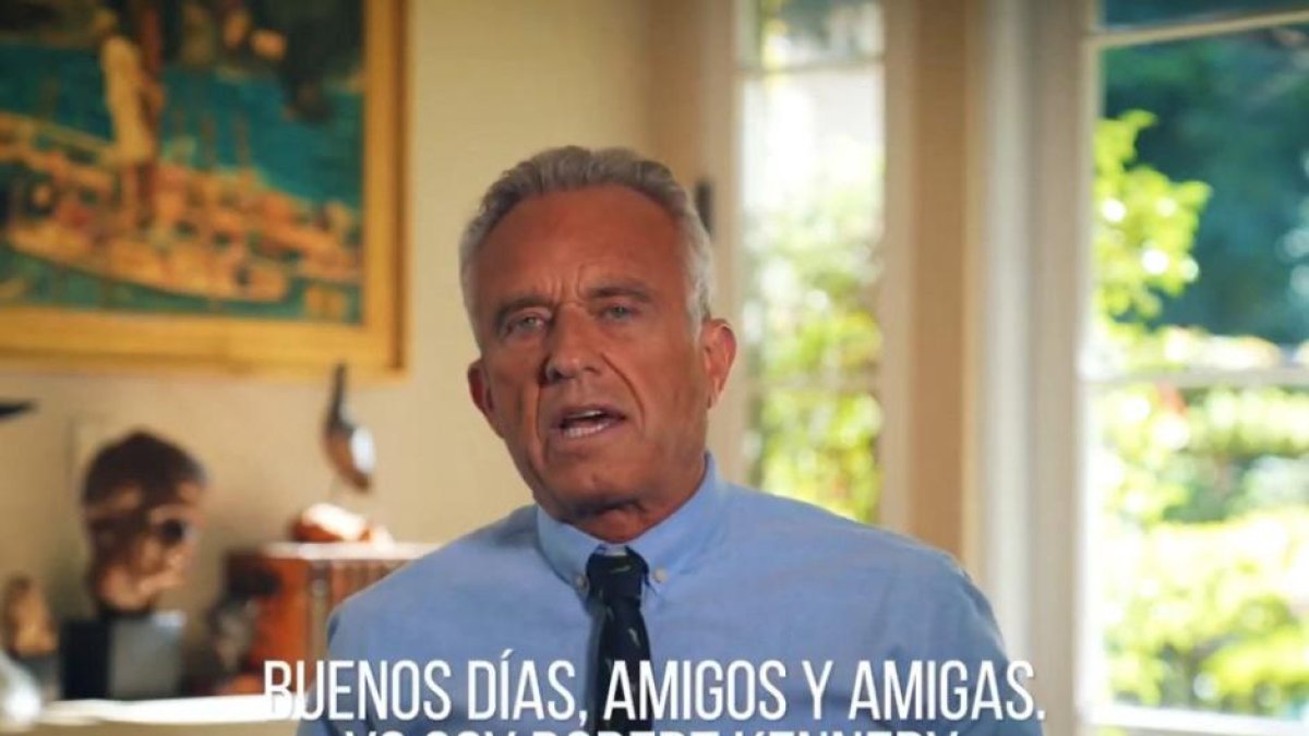 Frame del mensaje en español de Robert F. Kennedy Jr.