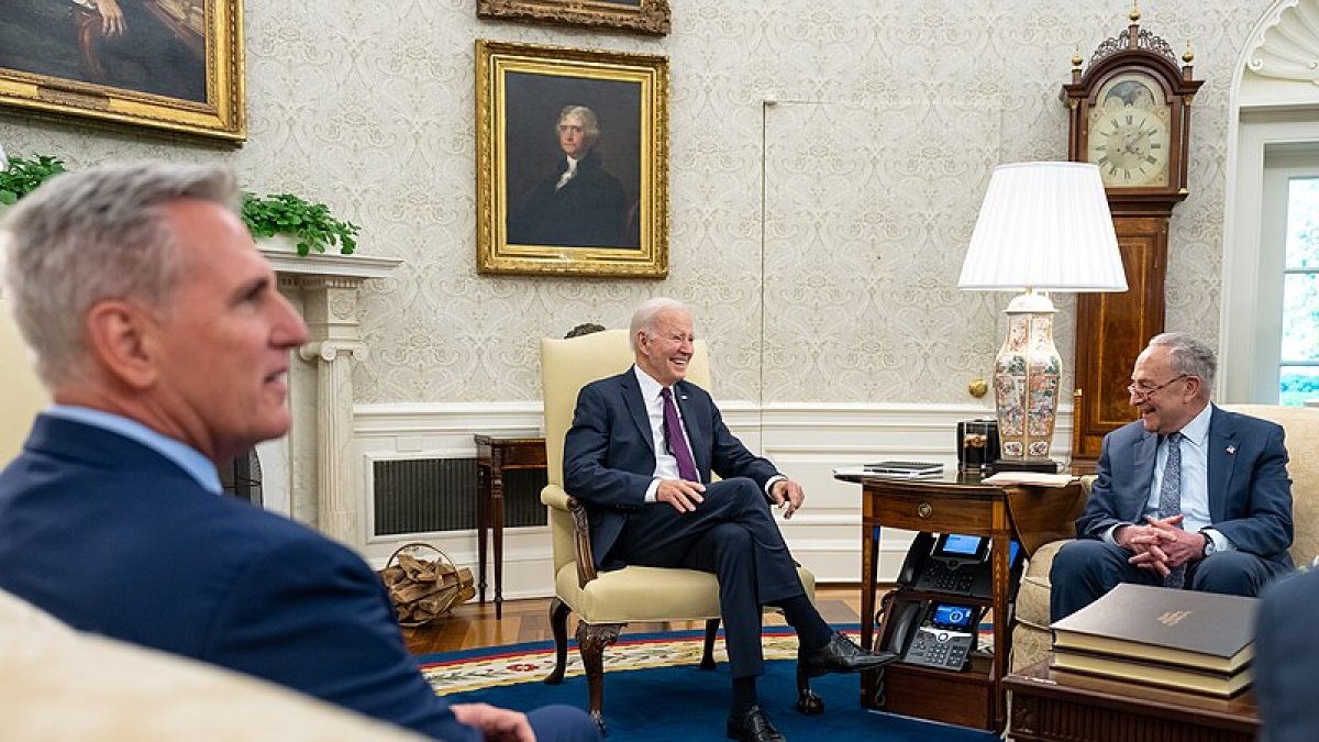 Joe Biden- Kevin McCarthy- Chuck Schumer/Wikimedia Commons