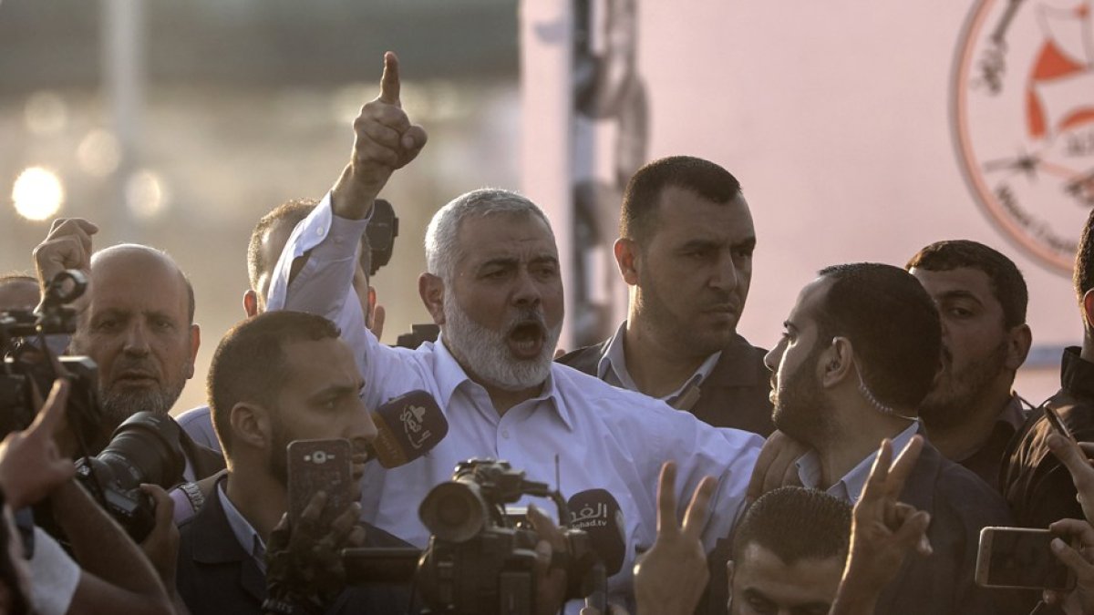 Foto de archivo del líder de Hamás, Ismail Haniye. EFE/ Mohammed Saber