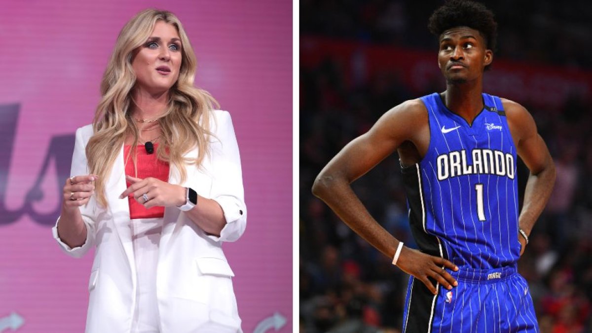 Riley Gaines y Jonathan Isaac (Gage Skidmore-Flickr / Cordon Press)