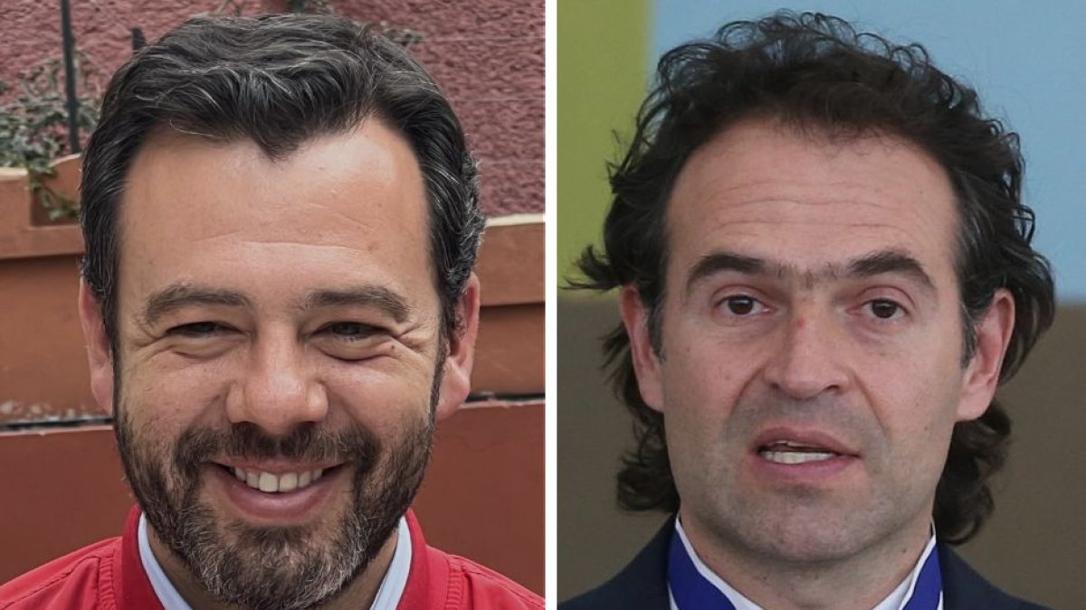Mayor-elect of Bogotá Carlos Galán (left) and Mayor-elect of Medellín Federico Gutiérrez (right).