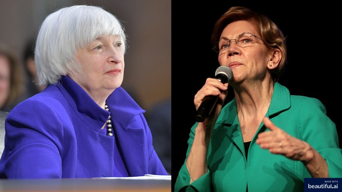 Janet Yellen-Elizabeth Warren/Wikimedia Commons