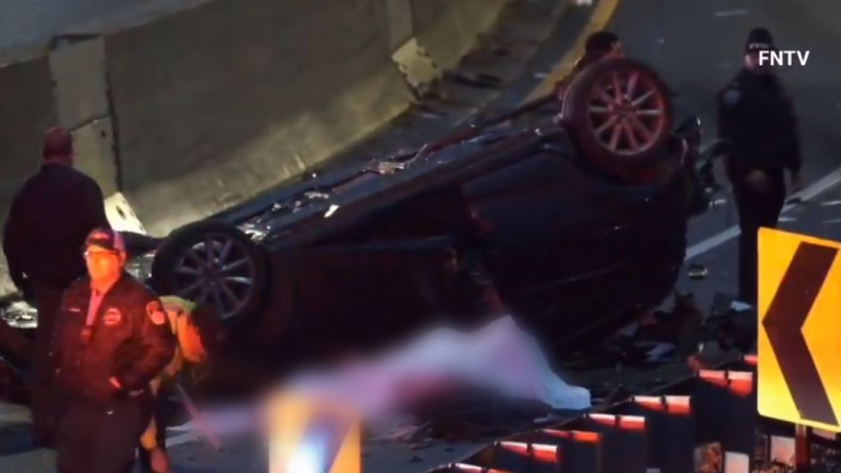 Un aparatoso accidente en Nueva York | Captura de pantalla Twitter 
Oliya Scootercaster