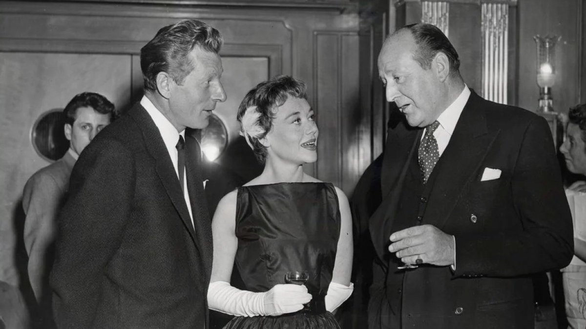 Danny Kaye con Glynis Johns y Cecil Parker  (Library of Congress)