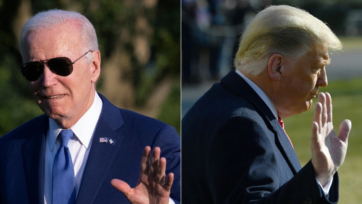 Biden y Trump (Foto por Jim WATSON and Brendan Smialowski / AFP)