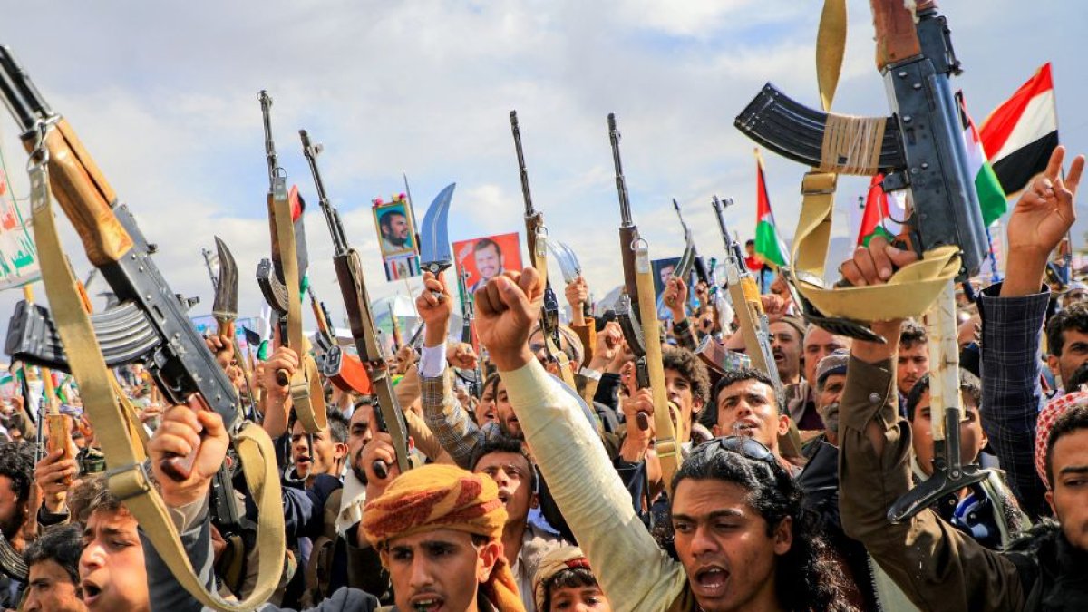 Imagen de los rebeldes hutíes en Yemen. (AFP)