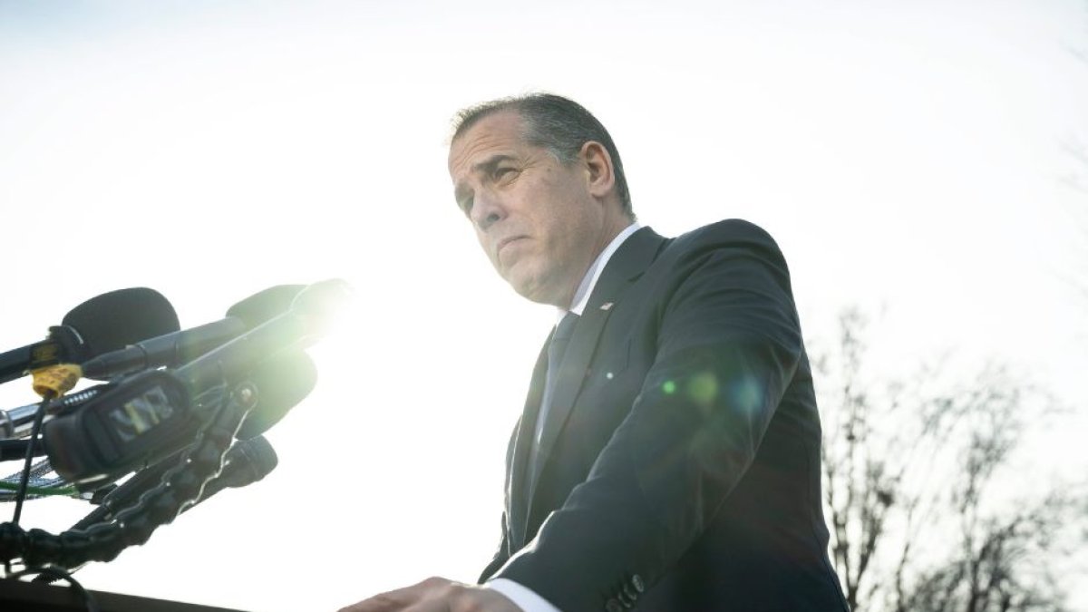 Foto de Hunter Biden el 13 de diciembre, tras no asistir a la citación del Congreso. (Cordon Press)