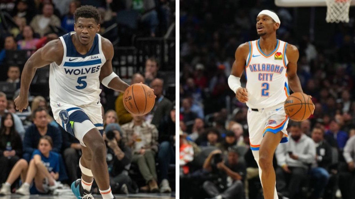 Anthony Edwards y Shai Gilgeous-Alexander (Voz Media-Cordon Press)