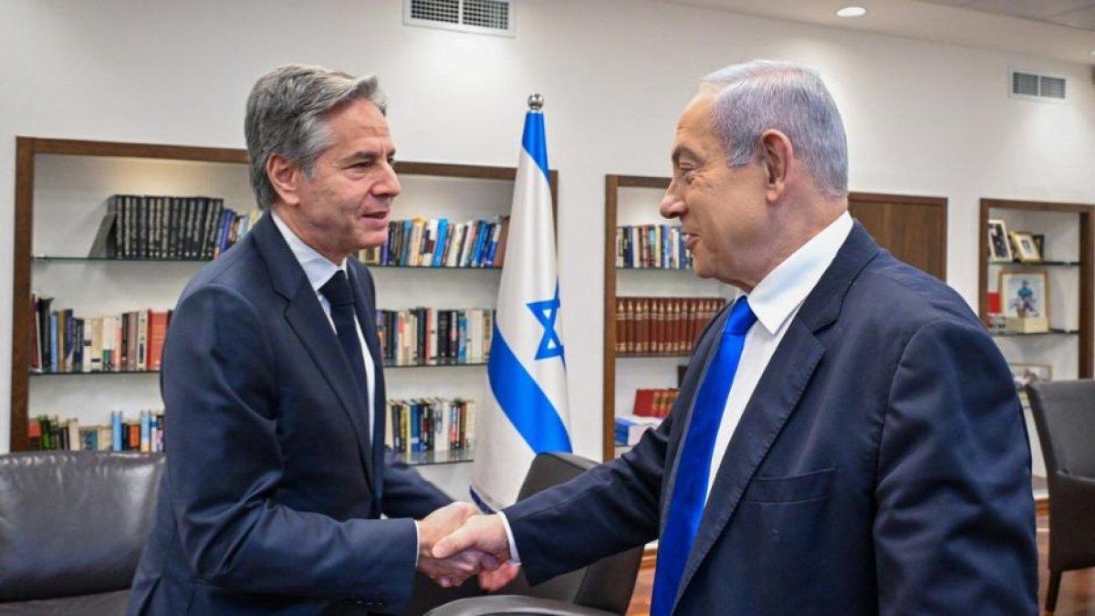 Imagen de archivo de Antony Blinken con Benjamin Netanyahu (Cordon Press)