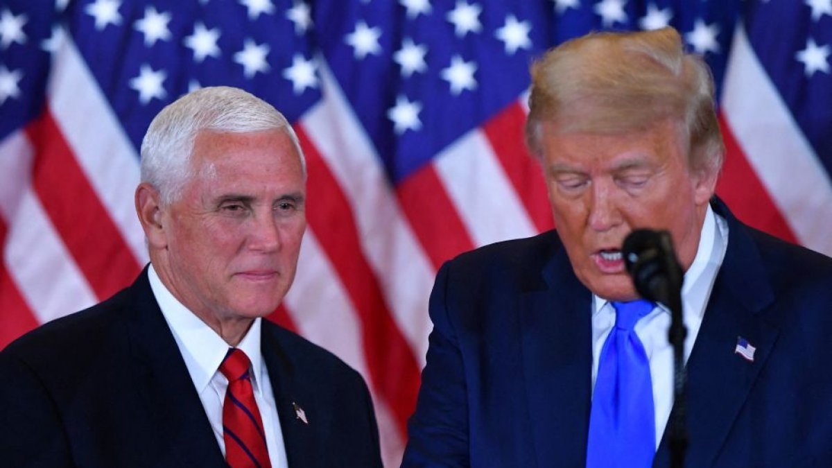 Mike Pence y Donald Trump (Mandel Ngan / AFP)