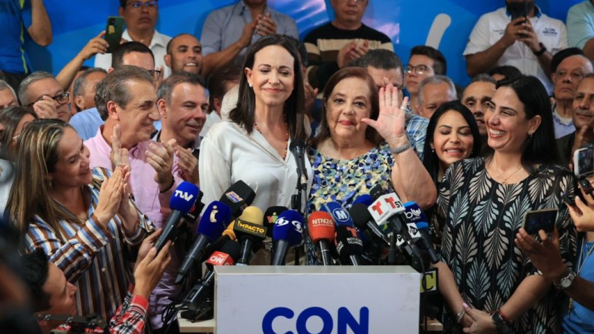 María Corina Machado y Corina Yoris (Cortesía de Vente Venezuela)
