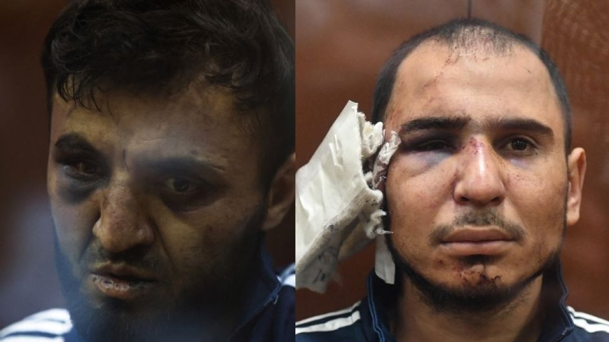 Dos de los culpables del atentado en Moscú. (AFP)