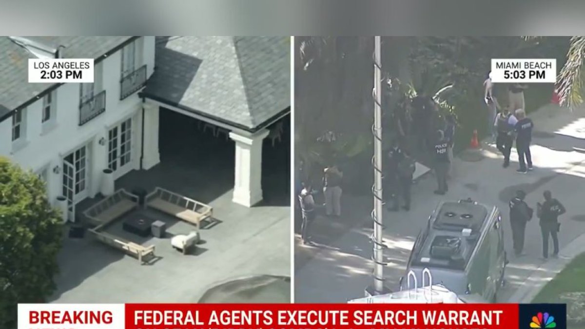 Imágenes de los allanamientos contra las casas de (