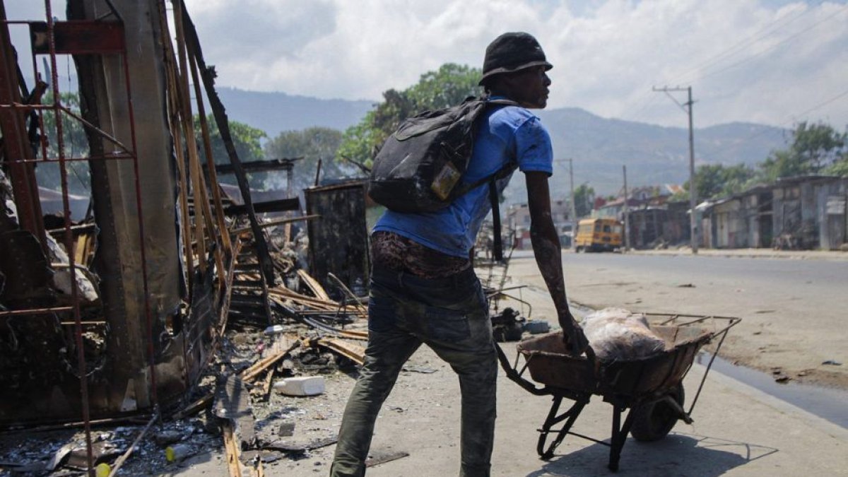 Imágenes de la crisis de violencia en Haití, a principios de mes. (Cordon Press)