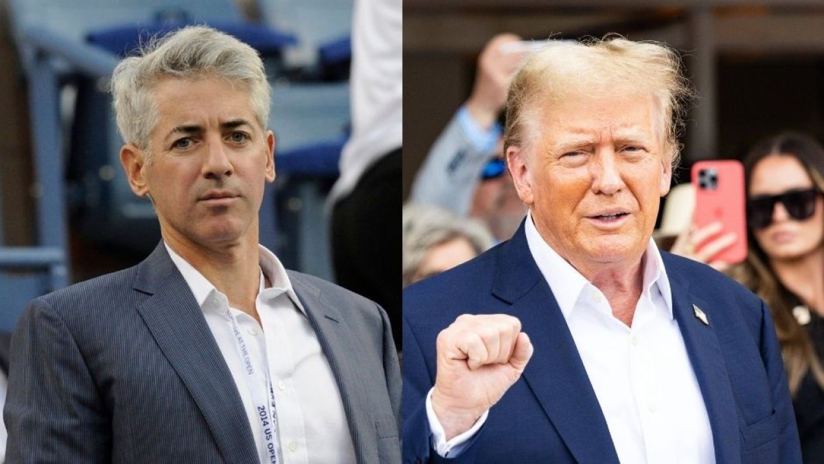 Montaje con Bill Ackman (i) y Donald Trump (d). (Cordon Press)