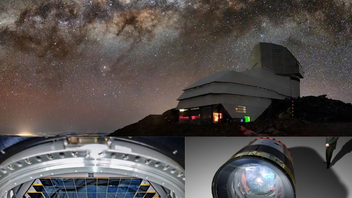 La cámara digital más grande del mundo y el Observatorio Rubin (Wikimedia Commons: Jacqueline Orrell/SLAC National Accelerator Laboratory/NSF/DOE/Rubin Observatory/AURA - Quantanew -  Rubin Observatory/NSF/AURA/B. Quint)