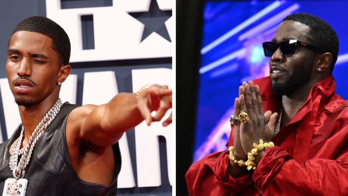 El rapero Sean 'Diddy' Combs (derecha) y su hijo Christian 