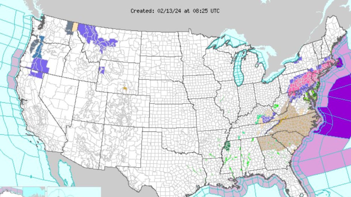 El noreste del país, bajo advertencia por una tormenta invernal
