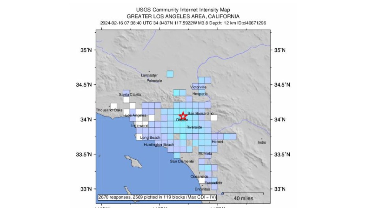 Sismo registrado en Ontario | Servicio Geológico