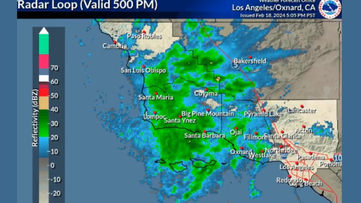 El Servicio Meteorológico Nacional dijo que la tormenta podría traer lluvias y nieve significativas en gran parte del estado | Captura @NWSLosAngeles