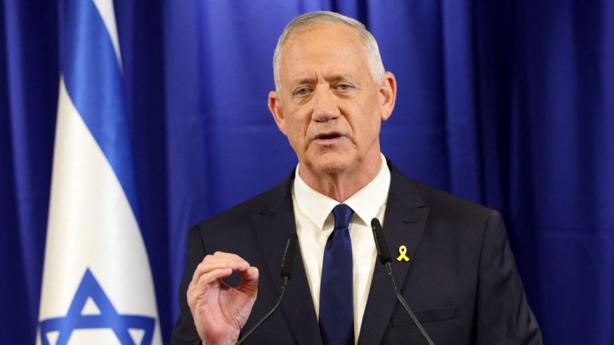 Benny Gantz, líder de la oposición