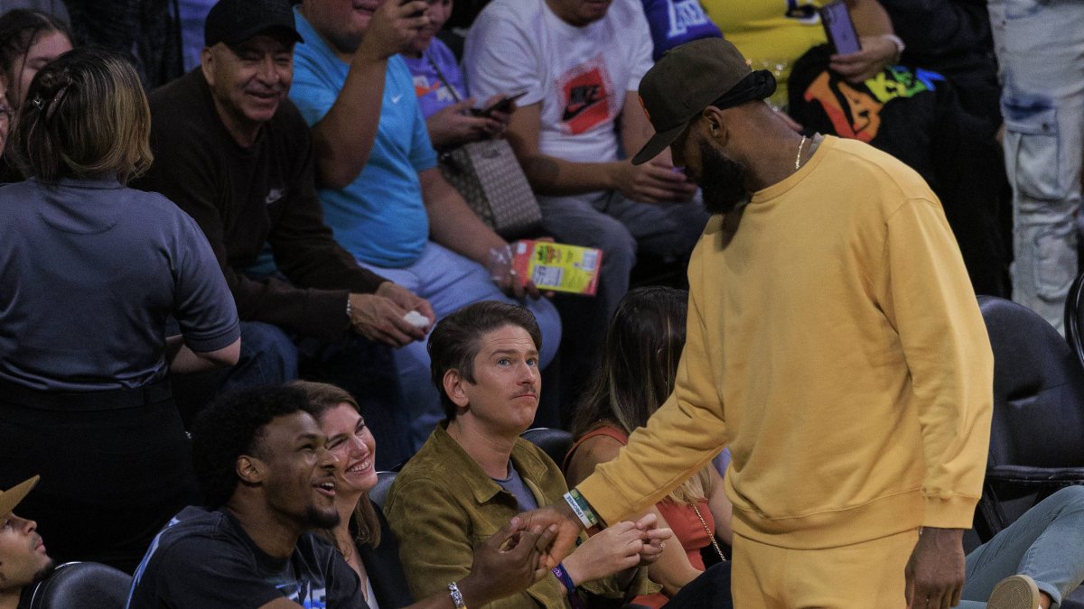 Bronny James and LeBron James