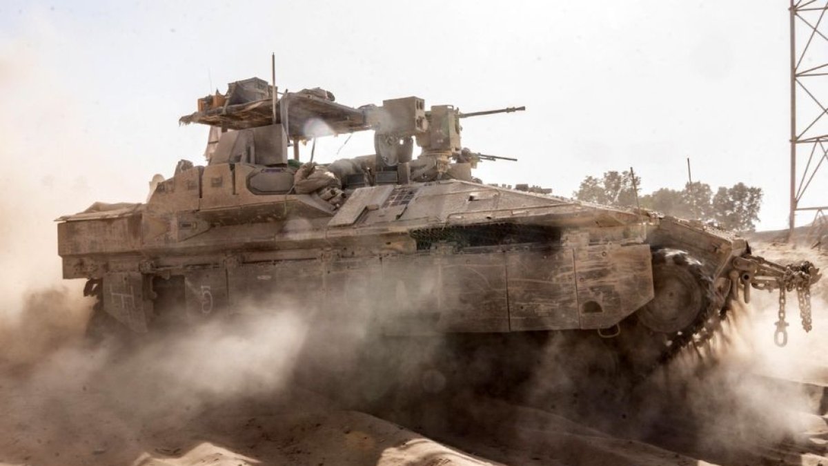 Ejército israelí durante operaciones en la Franja de Gaza