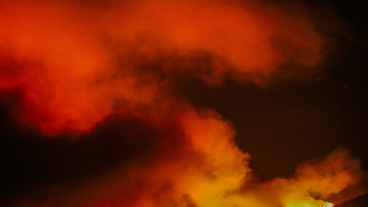 Incendio en Santa Ynez, California.