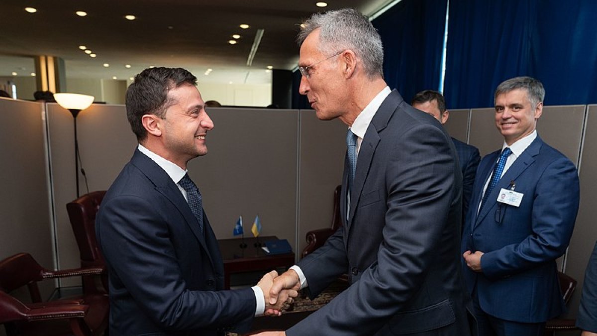 Jens Stoltenberg- Volodomir Zelensky
