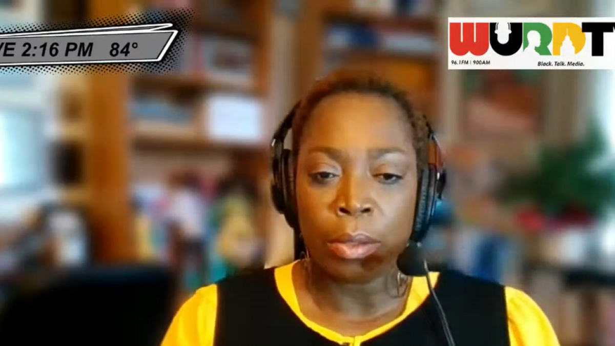 Andrea Lawful-Sanders, host of WURD Radio.