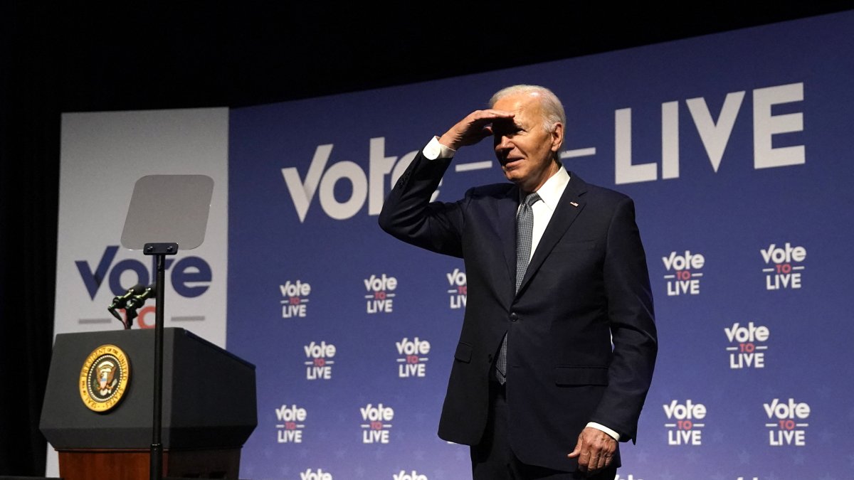 Joe Biden holds a campaign rally in Nevada