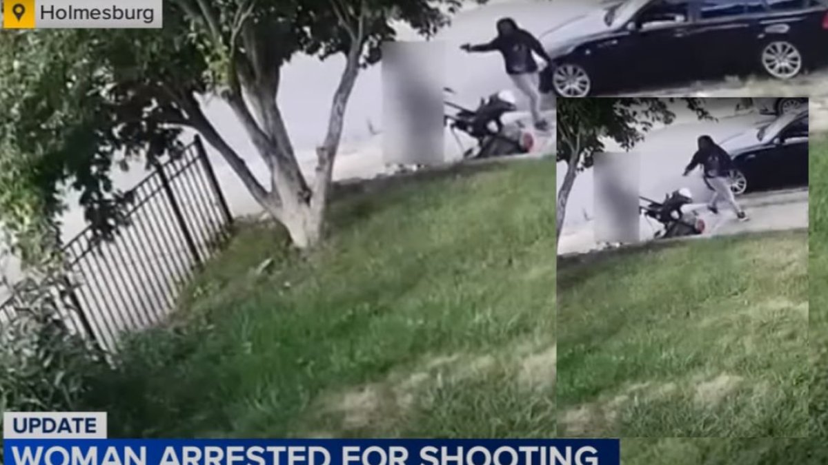 Momento en el que el bebé de 7 meses y su madre son tiroteados.