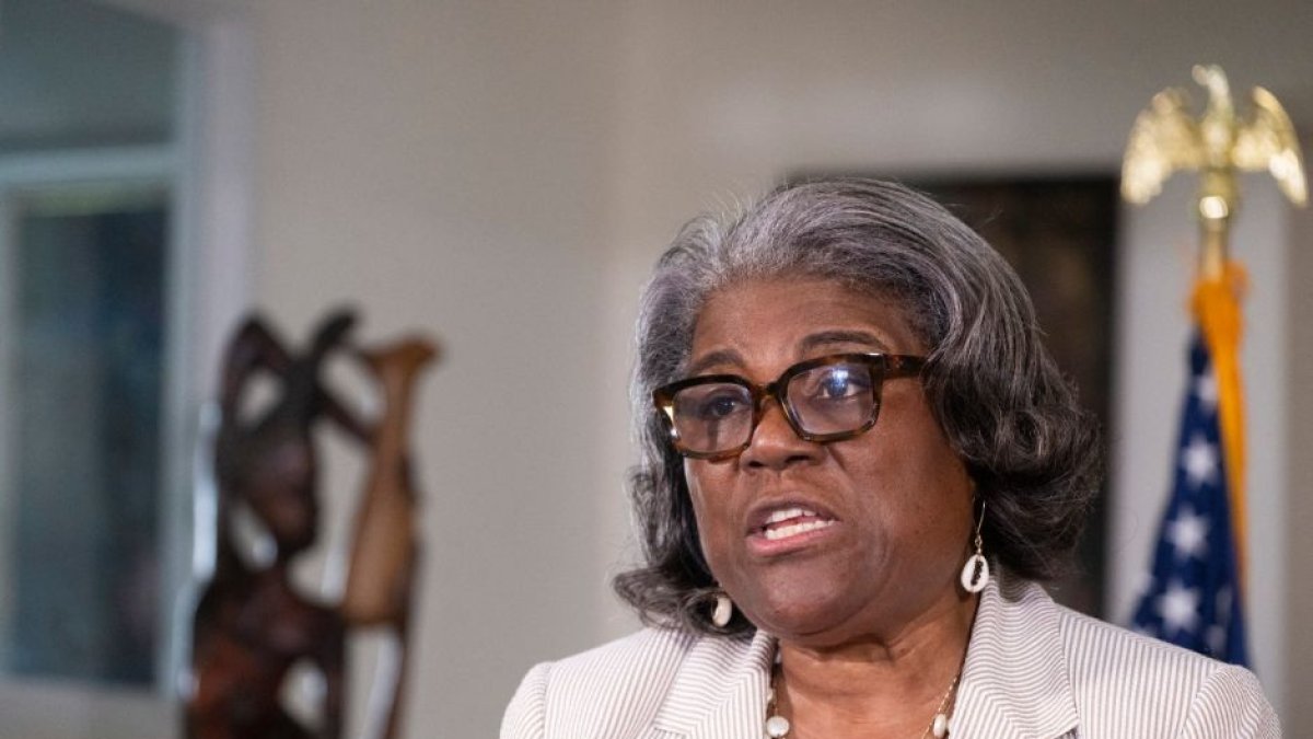 La embajadora de los Estados Unidos ante las Naciones Unidas, Linda Thomas-Greenfield.