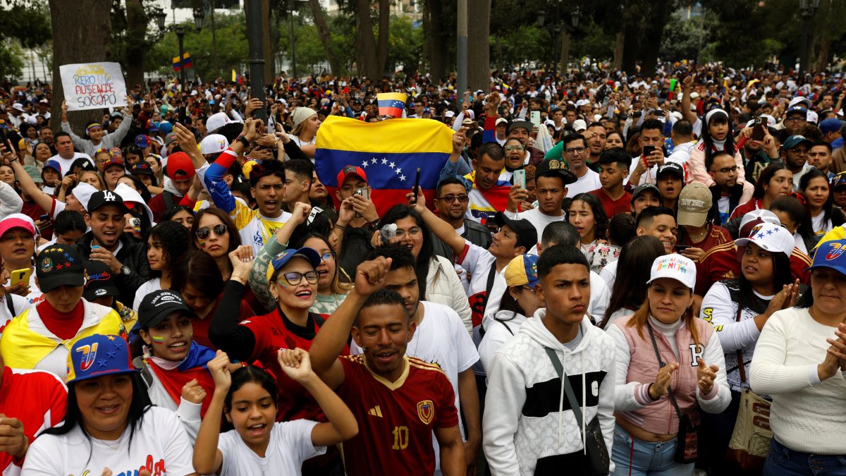 Venezolanos en el exilio envían su apoyo al país este 28 de julio.