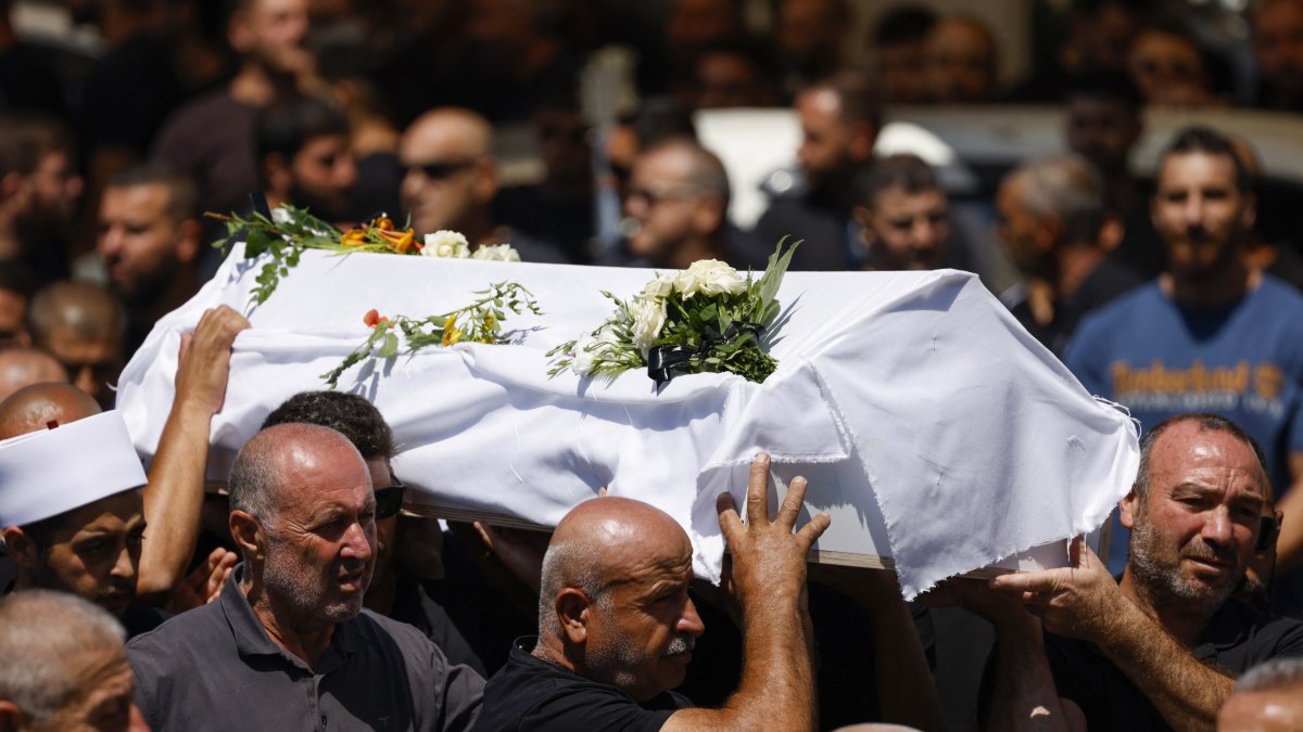 Entierro en Majdal Shams, Israel