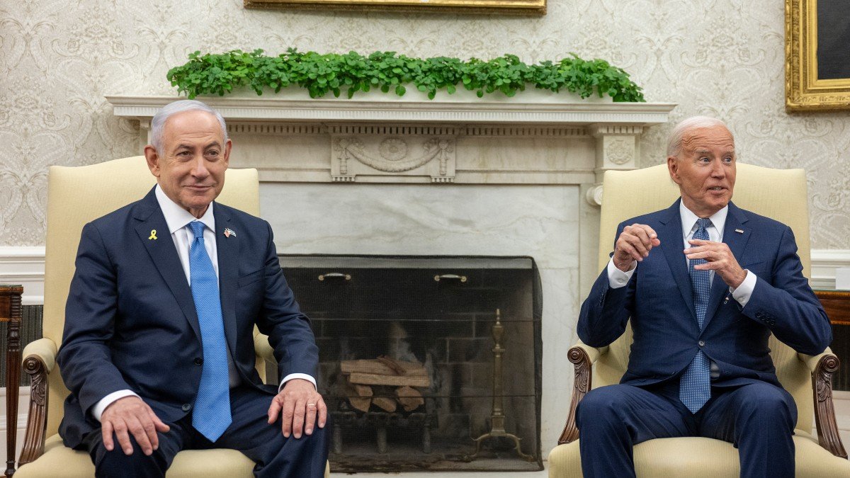 Joe Biden y Benjamín Netanyahu