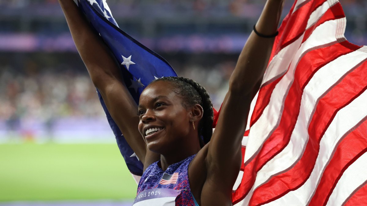 Jasmine Moore gana el bronce en triple salto femenino en París 2024