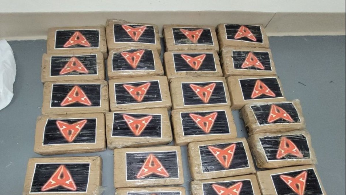 Paquetes de cocaína que el huracán Debby arrojó a una playa en los Cayos de Florida.