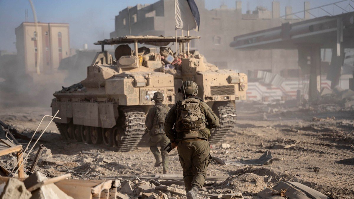 Soldados israelíes en Gaza