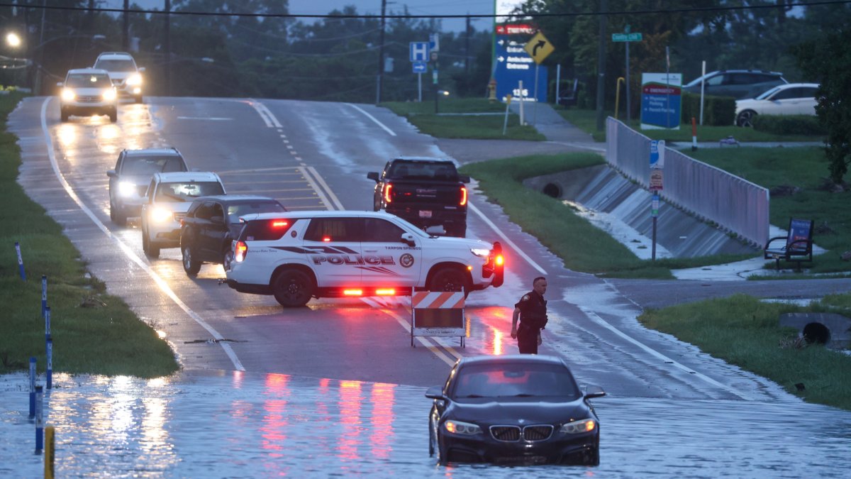Inundación tras el paso del huracán Debby