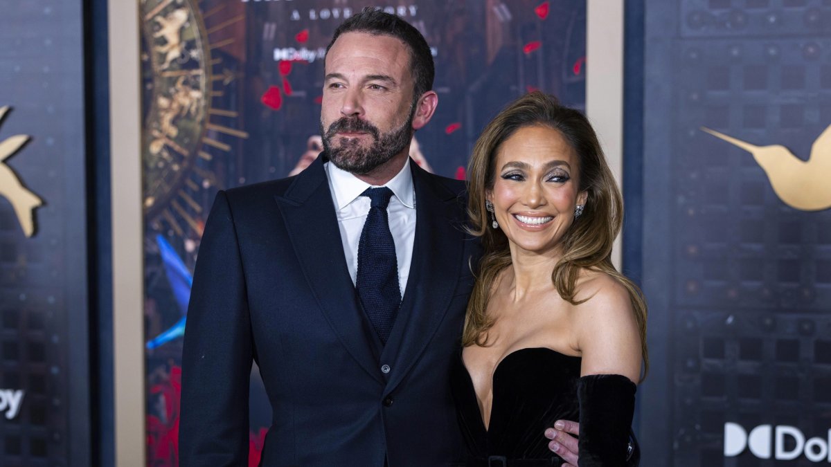 Ben Affleck and Jennifer Lopez during the Los Angeles premiere of 'This Is Me.... Now: A Love Story' on February 13, 2024.