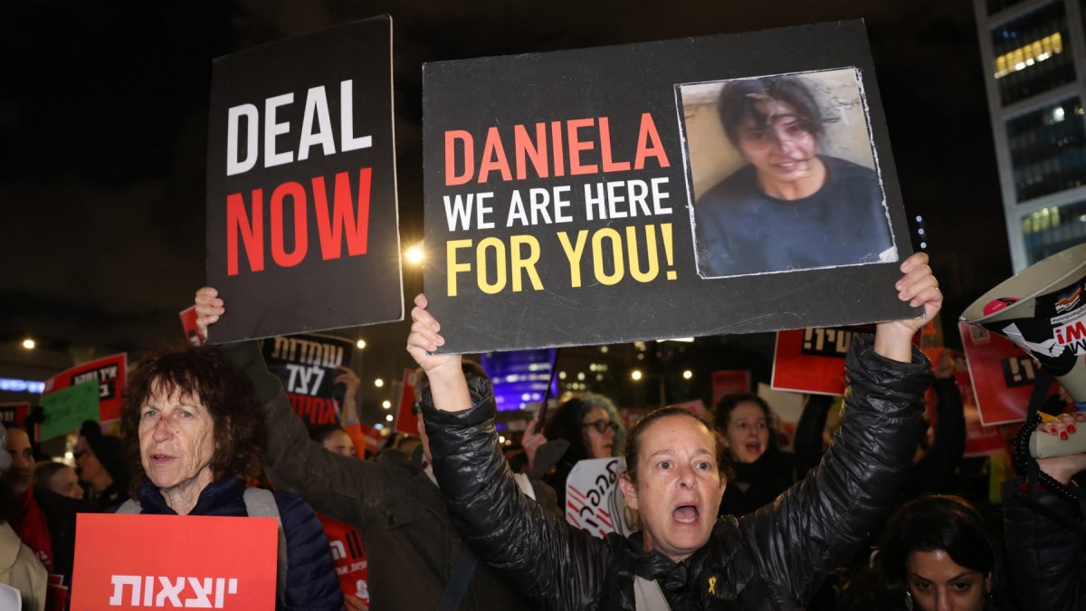Manifestantes israelíes exigen la liberación de los rehenes (imagen ilustrativa)