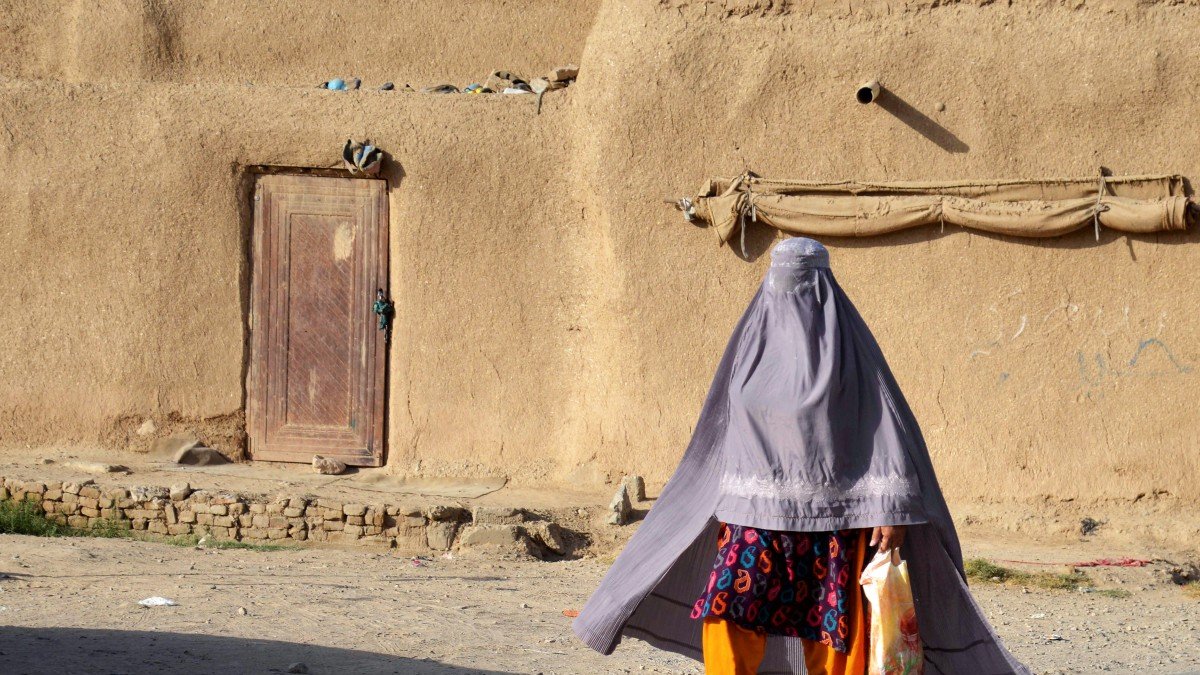 Una mujer afgana en Kandahar, Afganistán