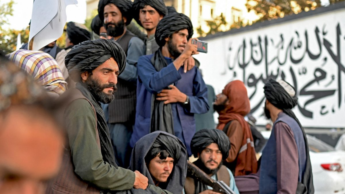 Combatientes talibanes en Afganistán