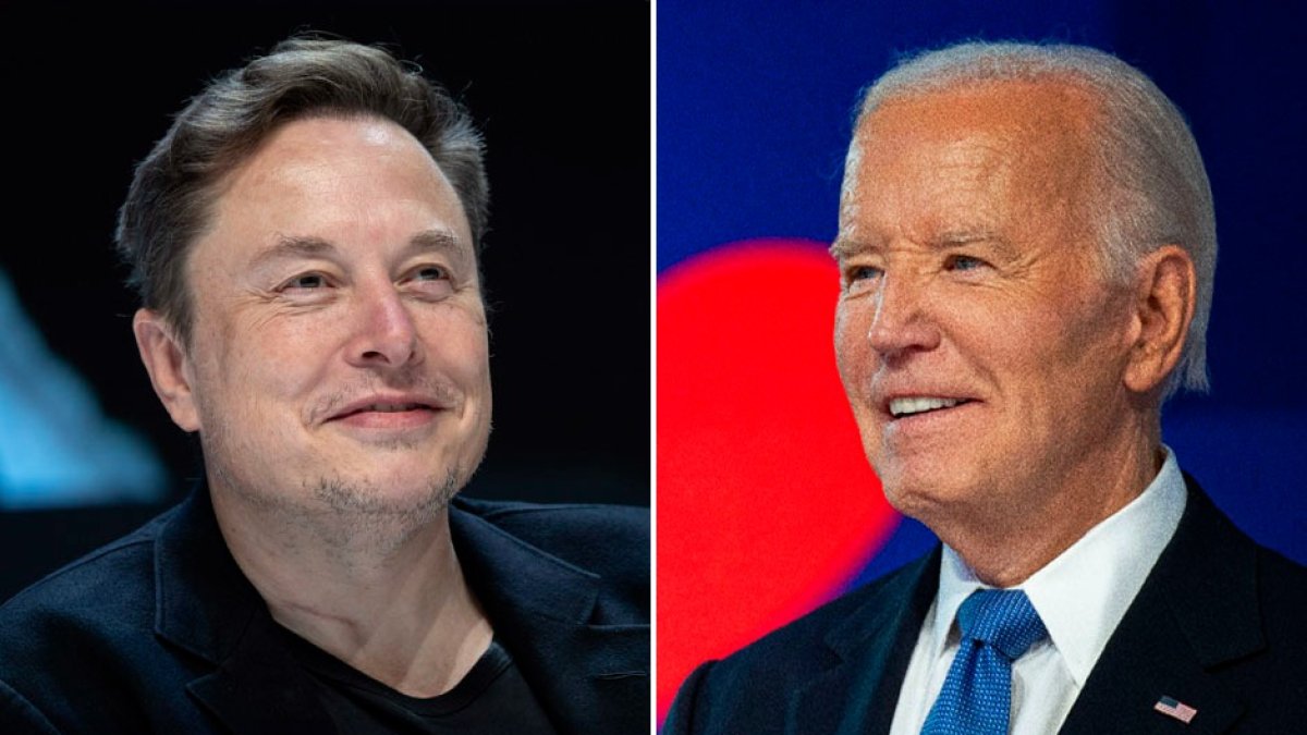 El presidente Biden y Elon Musk